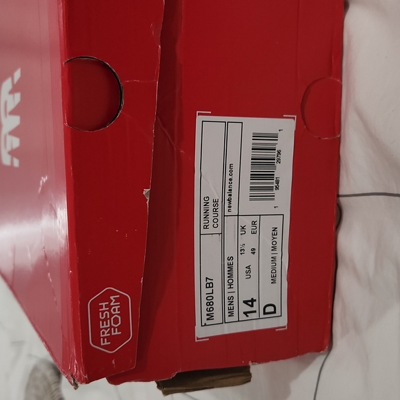 new balance fresh foam 680 - men's 14, black - Picture 8 of 9